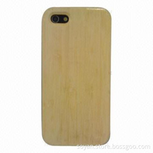 Bamboo case for iPhone without toxic chemicals with first class surface treatment, natural case